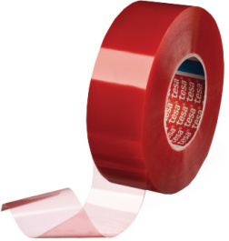 04965 19MM X 50 M TRANSPAR, Double-sided tape transparent 19 mmx50 m, Tesa