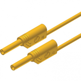 MVL S WS 50/1 AU GELB / YELLOW, Safety test lead diam. 2 mm yellow 50 cm CAT III, SKS Kontakttechnik