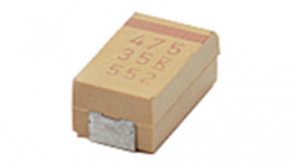 T495D477K006ATE100, Tantalum capacitor 470 uF 6.3 VDC, Kemet