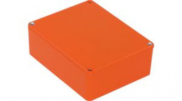 1590BBSOR, Diecast Stomp Box, Aluminium, Orange, 94 x 120 x 42 mm, Hammond