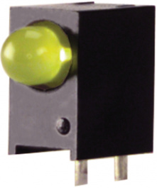 L-710A8EW/1YD, LED; в корпусе; Кол-во диод:1; 3мм; THT; желтый; 5-12мкд; 40°, Kingbright