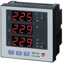 WM12-96.AV5.3.D.XX, Multifunction display, Carlo Gavazzi