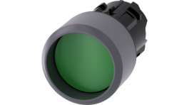 3SU1030-0CB40-0AA0, SIRIUS ACT Push-Button front element Metal, matte, green, Siemens