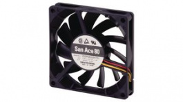 109P0824H701, Axial Fan DC Ball 80x80x15mm 24V 0.91m\x1a/min, Sanyo Denki