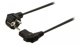 RND 465-00937, Mains Cable Type F (CEE 7/4) - IEC 60320 C13 2.5m Black, RND Connect