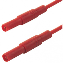 MLS GG 50/2.5 ROT / RED, Safety test lead diam. 4 mm Red 50 cm 2.5 mm2 CAT III, SKS Kontakttechnik