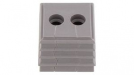 2584830000, Cable Grommet, 2 Inserts, 7 ... 8mm, TPE, Grey, Weidmuller