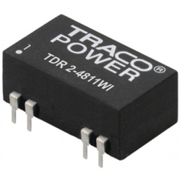 TDR 2-1223WI, Преобразователь: DC/DC; 2Вт; Uвх: 4,5?18В; Uвых: 15ВDC; Iвых: 67мА, Traco Power