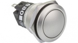 82-5571.1000, Pushbutton Switch 19mm Stainless Steel 240 VAC 3 A 1 Change-Over (CO), EAO