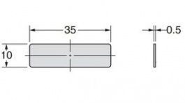 E39-RS1, Reflector Suitable for E39 Series Sensor, Omron