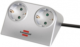 1153540, Desktop outlet strip, 2xF (CEE 7/3), 1.8 m, Brennenstuhl