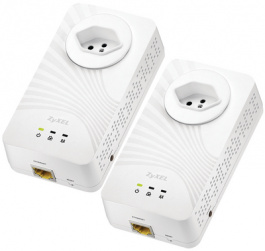 PLA5215 STARTER KIT, Powerline kit: 2x PLA5215&nbsp;&nbsp;1 x 10/100/1000&nbsp;&nbsp;600 Mbps, ZYXEL