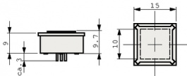3.14.200.012/0000, Illuminated Key Switch, 100 mA, 42 VAC/VDC, RAFI