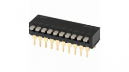 BPA10B, Переключатель: DIP-SWITCH; Кол-во секций:10; OFF-ON; Положения:2, C & K