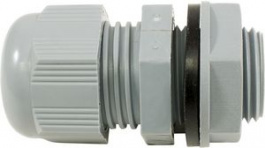 PMC32 BK080, Cable Gland, M32 x 1.5, With Locknut, 10 mm, IP68, Black, Alpha Wire