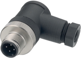 99-0429-27-04, Right angled plug, 713 series 3-pole Pole no. 3, Binder