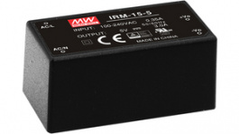 IRM-15-3,3, PCB Mount Converters 12 W 3.3 VDC, MEAN WELL