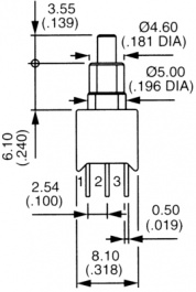 TP32P008000, Subminiature Pushbutton Switch, APEM