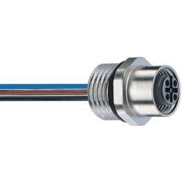 RKFM 4-3/0,5 M, Panel mount connector M12 + cable, Lumberg Automation (Belden brand)