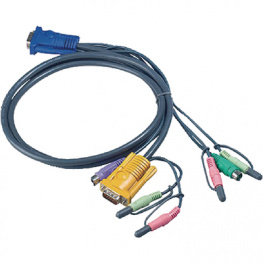 2L-5303P, KVM special combination cable, VGA/PS/2/Audio 3 m, Aten