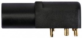SWEB 6656 Au / GE, Safety socket diam. 4 mm Yellow CAT III, Schutzinger