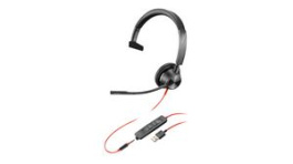 214014-01, Headset, Blackwire 3300, Mono, On-Ear, 20kHz, Stereo Jack Plug 3.5 mm/USB, Black, Poly
