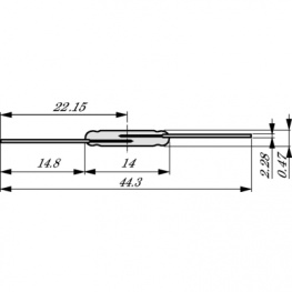 FLEX-14-10-15, Reed contact 1 make contact (NO) 200 VDC 0.5 A, Littelfuse
