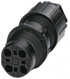 QPD W 4X2,5 6-10 M25 DT GY, Panel feed-through connector push-in 4P, Phoenix Contact