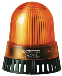 42031075, LED/buzzer combination yellow, WERMA Signaltechnik