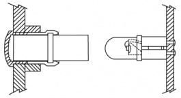 LCV 036CTP, Light guide diam. 5.08 mm x 9.14 mm;1, VCC (VISUAL COMMUNICATIONS COMPANY)