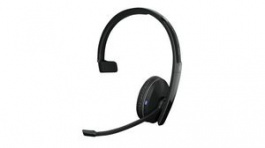 1000881, Headset, ADAPT 200, Mono, Over-Ear, 20kHz, USB/Wireless/Bluetooth, Black, Sennheiser