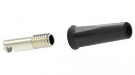 RND 350-00032, Banana Socket  diam.4mm Black 36A Solder, RND Lab