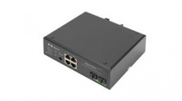 DN-651109, PoE Switch, Unmanaged, 1Gbps, 30W, RJ45 Ports 4, PoE Ports 4, DIGITUS