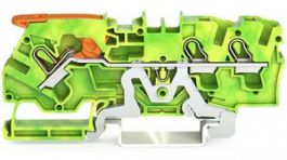 2104-1307, Terminal block, Push-In, 3 Poles, 1.5 ... 4mm², Wago