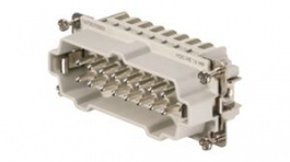 1873570000, Plug Insert, Size 6, 16 Poles, Push-In, 500V, 16A, Weidmuller