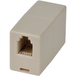 131-1-12, Modular connectors 2x RJ10 f/f 1:1 unshielded, Maxxtro