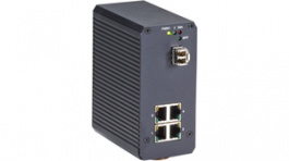 LPH1004A, Industrial Ethernet PoE Switch 4x 10/100/1000 RJ45 PoE / 1x SFP, Black Box
