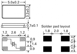 LF XTAL033645, Quartz 40 MHz, IQD