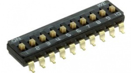 418121270810, DIP Switch Raised 10-Pin 2.54mm Gull Wing, WURTH Elektronik