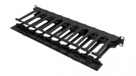 VRA1023, Cable Organizer, Single Side with Cover, 152 x 44mm, Metal, Black, Vertiv