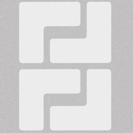 104435 [20 шт], Floor Corner Marks, L-shaped 104435, Brady