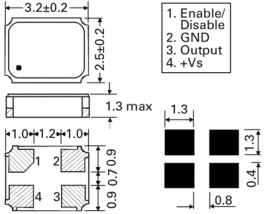 LF SPXO025496, Генератор: кварцевый; 24,5МГц; SMD; 3,3В; ±50ppm; -40?85°C, IQD