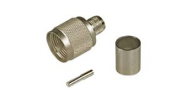 11 UHF-0-3-17/033E, RF Connector, UHF, Brass, Plug, Straight, Crimp Terminal, Huber+Suhner