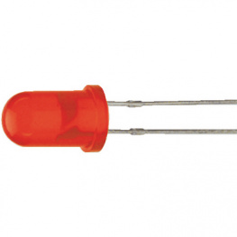 L-7113LID, LED; 5мм; красный; 1,2-4мкд; 30°; Поверхность: выпуклая, Kingbright