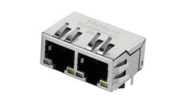 TMJG26945AENL, Industrial Connector, 1G Base-T, RJ45, Socket, Right Angle, Ports - 2, Contacts - 8, Taoglas