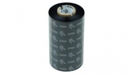 02300BK10245, Print Ribbon, Wax, 450m x 102mm, Black, Zebra