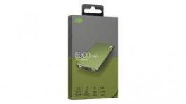 GP VOYAGE 2.0 POWERBANK OLIVE GR 5000MAH, Powerbank GP Voyage 2.0 5Ah Olive Green, GP Batteries