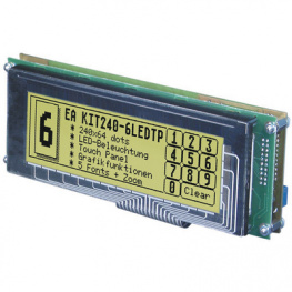 EA KIT240-6LEDTK, LCD, p-matrix display 240 x 64 Pixel, Electronic Assembly