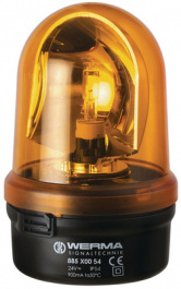 88530078, Rotating Mirror Lamp, 115...230 VAC/VDC, Halogen, WERMA Signaltechnik