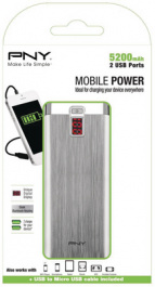 P-B5200-14S02-RB, PowerPack Digital 5200 aluminium, PNY